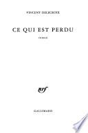Ce qui est perdu
