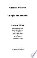 Ce qui me hante