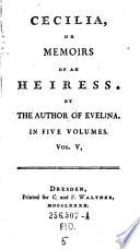 Cecilia or memoires of an Heiress