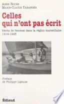 Celles qui n'ont pas écrit