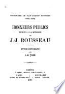 Centenaire de Jean-Jacques Rousseau, 1778-1878