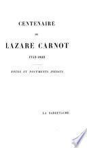 Centenaire de Lazare Carnot, 1753-1823