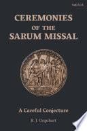 Livre Ceremonies of the Sarum Missal
