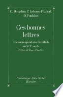 Ces bonnes lettres