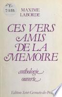 Ces vers amis de la mémoire