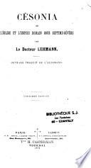 Césonia ou l'église et l'empire romain sous septime-sévère