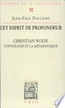 Cet esprit de profondeur