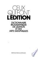 Ceux qui font l'édition