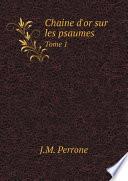 Chaine d'or sur les psaumes