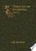 Chaine d'or sur les psaumes