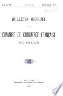 Chambre de commerce française de Milan. Bulletin