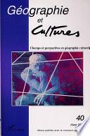 Champs et perspectives en géographie culturelle