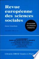 Changement dans les sciences de la société. IIIe Séminaire interdisciplinaire du Groupe d'études «Raison et rationalités». Tenu à Sion du 3 au 6 juillet 1997 (le)