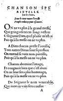 Chanson Spiritvelle Sur le chant Leue le coeur ouvre l'oreille Peuple endurcy pour escouter
