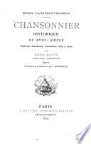 Chansonnier historique du XVIIIe siècle