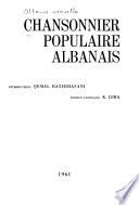 Chansonnier populaire albanais