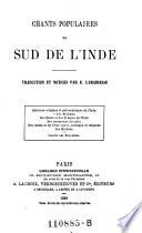 Chants populaires du sud de l'Inde