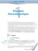 chap.1 - Potentiels thermodynamiques