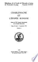 charlemagne et lepopee romane