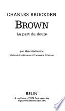Livre Charles Brockden Brown