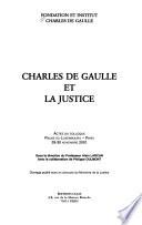 Charles de Gaulle et la justice