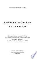 Charles de Gaulle et la nation