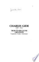 Charles Gide (1847-1932)
