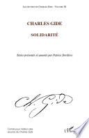 Charles Gide (Volume XI)
