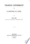 Charles Lenormant et le prosélytisme de la science