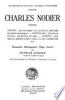 Charles Nodier; Contes: Jean-Francois les Bas-Bleus; Histoire du chien de Brisquet