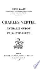 Charles Vertel, Nathalie Oudot et Sainte-Beuve