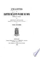 Chartes du chapitre de Sainte-Waudru de Mons