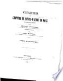Chartes du chapitre de Sainte-Waudru de Mons