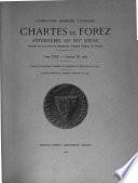 Chartes du Forez
