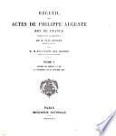 Chartes et diplômes relatifs à l'histoire de France