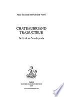 Chateaubriand traducteur