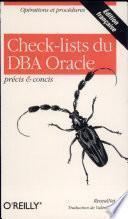 Check-lists du DBA Oracle