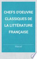 Chefs d'oeuvre classiques de la littérature française