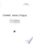 Chimie analytique