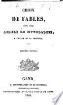 Choix de fables