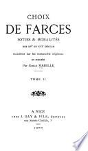 Choix de farces