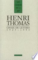 Choix de lettres