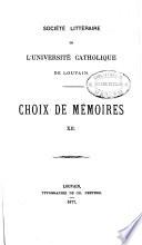 Choix de mémoires