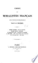 Choix de moralistes français