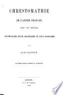 Chrestomathie de l'ancien français (VIIIe-XVe siècles)