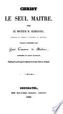 Christ le seul maître