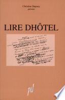 Christine Dupouy présente Lire Dhôtel