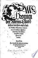 Chronica der Altenn Christlichen Kirchen