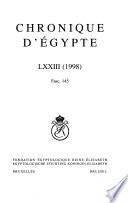 Chronique d'Égypte