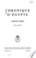 Chronique d'Égypte